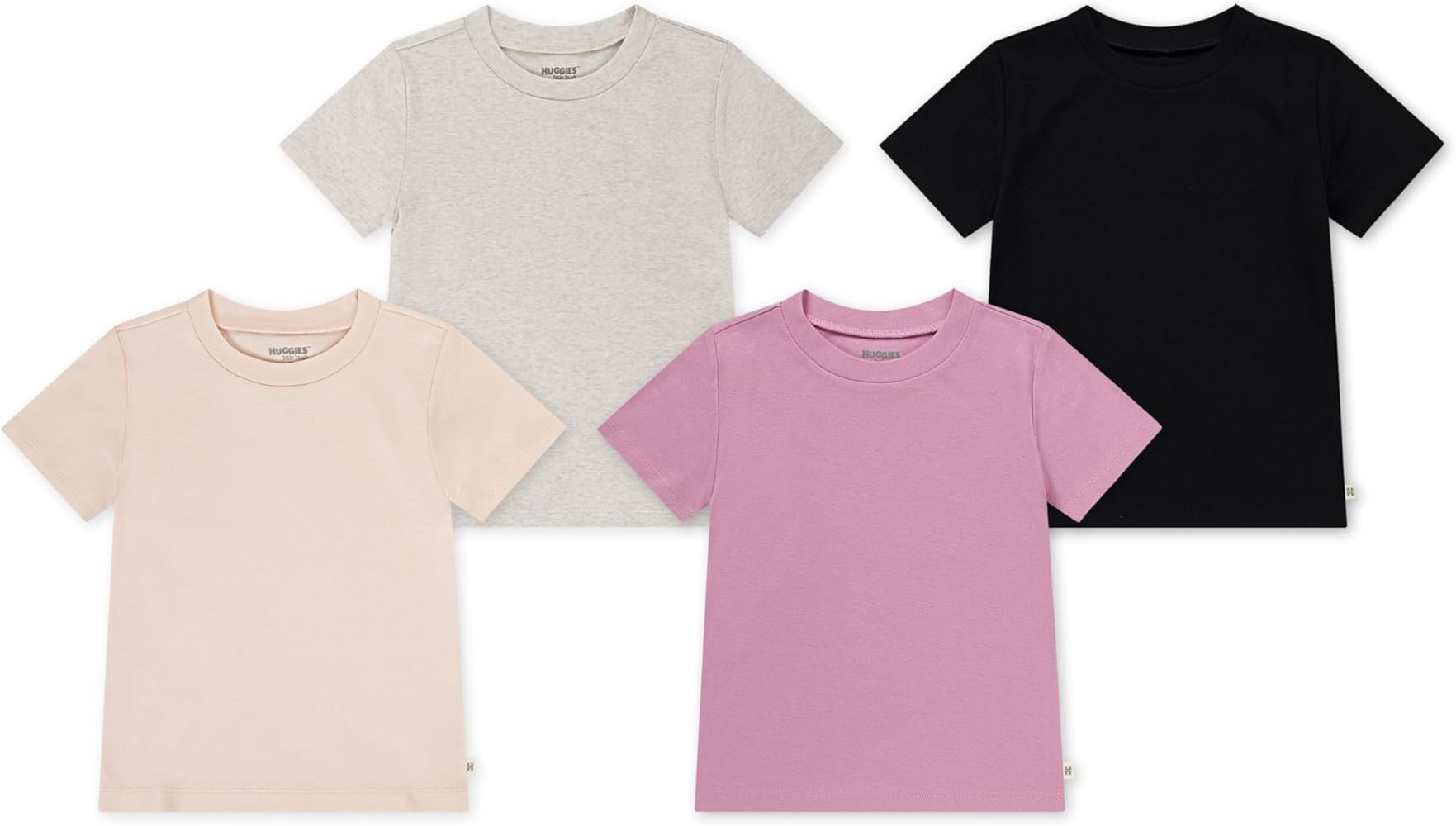 HUGGIES Unisex-Baby 4-Pack Basic T-Shirt | Amazon (US)