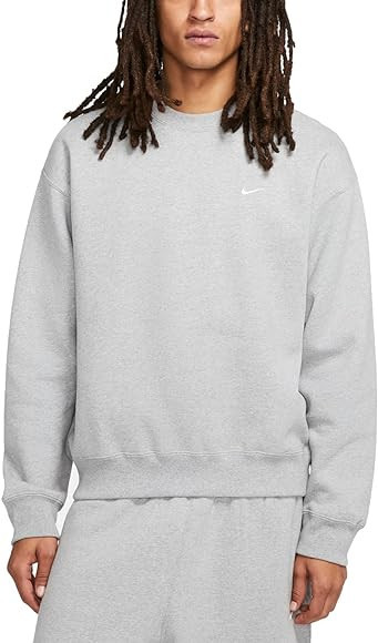 Nike Sportswear Solo Swoosh Men's Fleece Crew | Amazon (US)