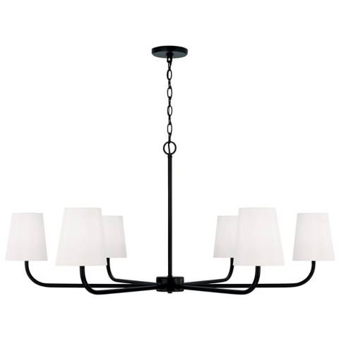 Capital Lighting Brody 6 Light Chandelier Matte Black | Lamps Plus