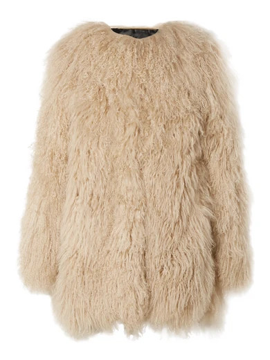 Saint Laurent - Shearling Coat - Beige | NET-A-PORTER (US)