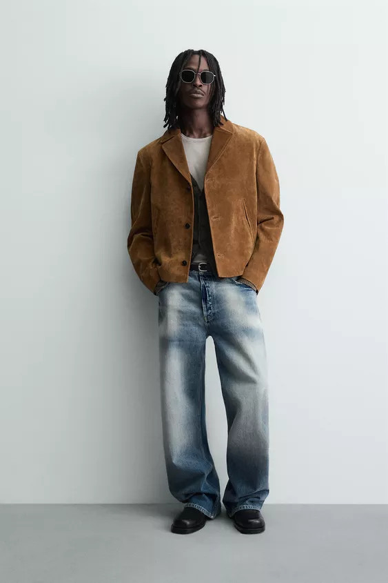 SUEDE LEATHER JACKET | Zara US