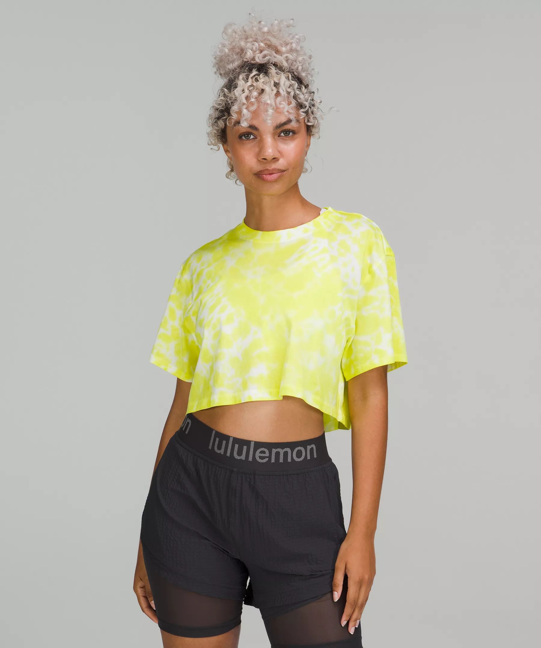 All Yours Cropped Cotton T-Shirt Tie Dye | Lululemon (US)