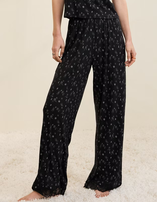 Aerie Real Soft® Rib Trouser PJ | Aerie