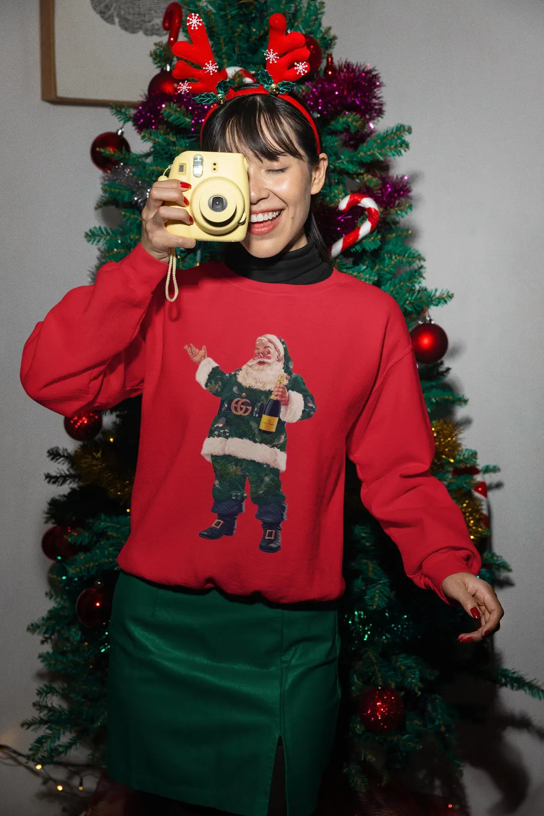 Gucci Santa Holiday Sweater, Bougie Santa Sweater - Etsy | Etsy (US)