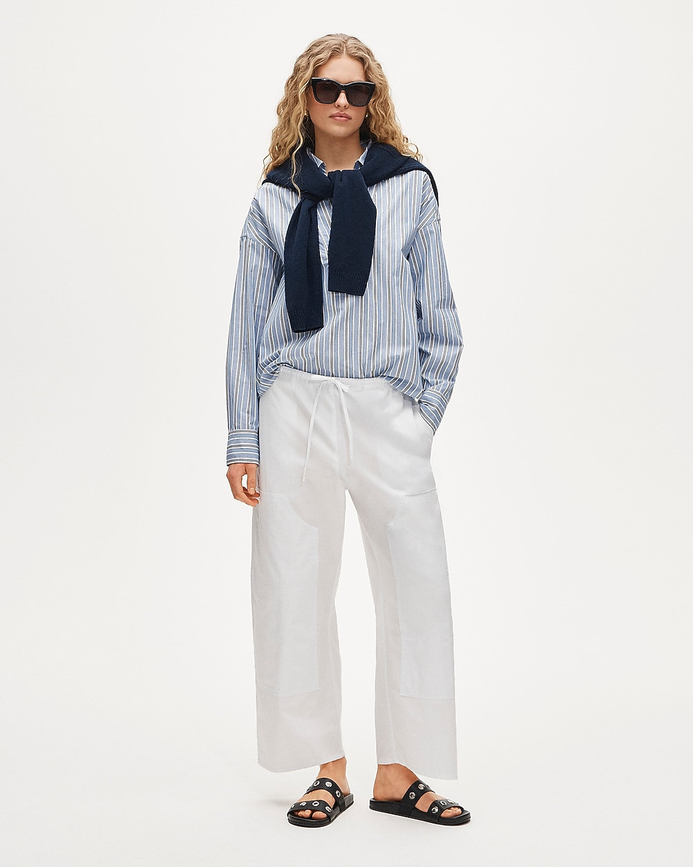Luna pant in cotton poplin | J. Crew US