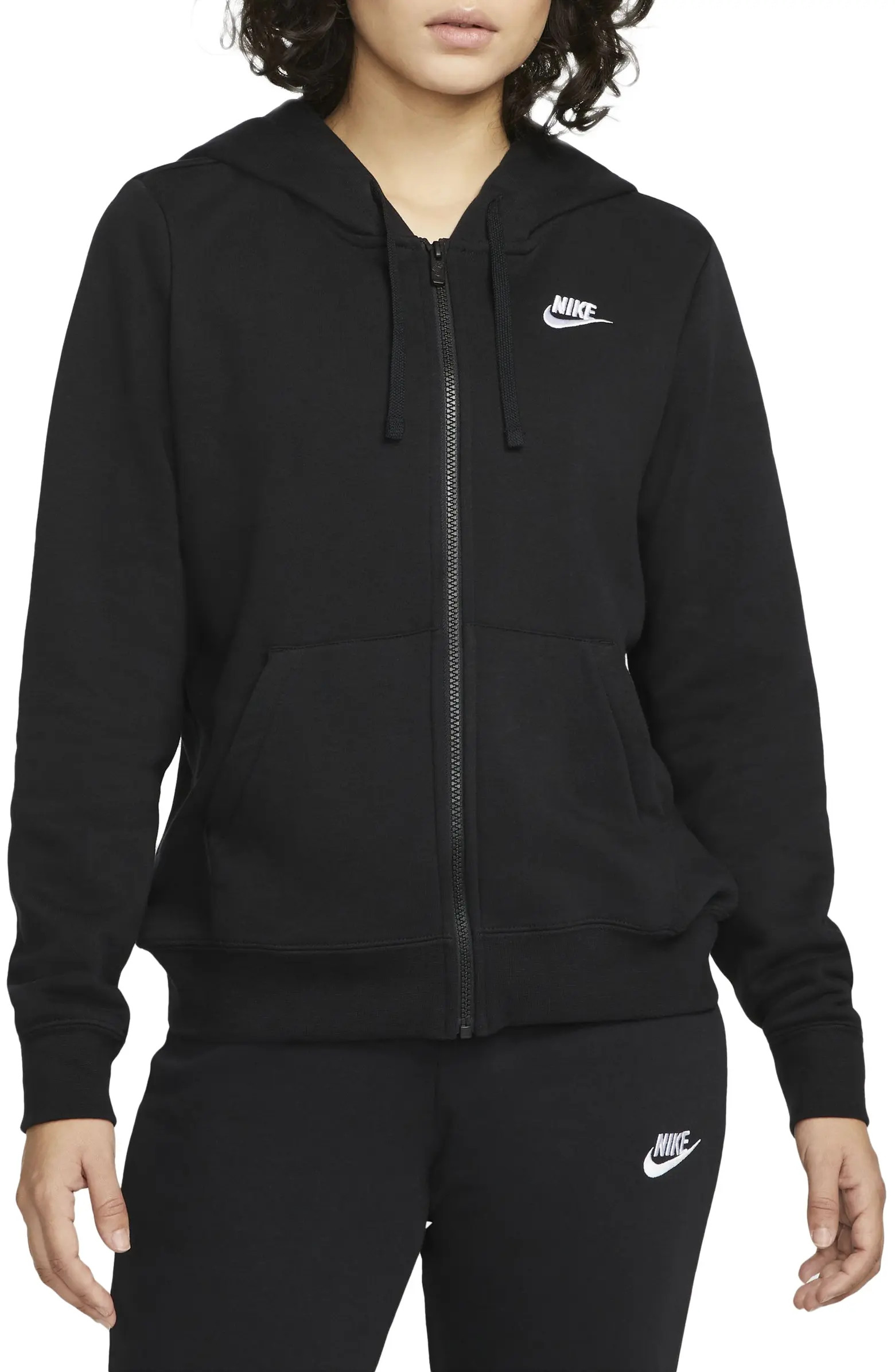 Sportswear Club Fleece Full Zip Hoodie | Nordstrom Rack