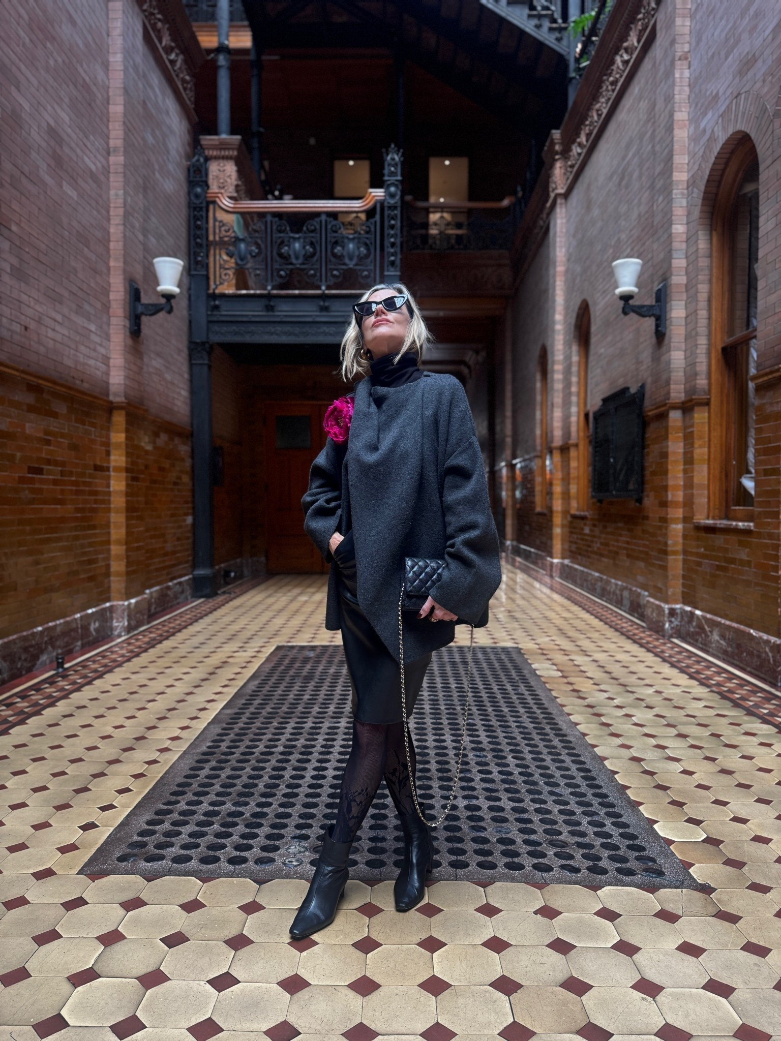 Budget styling with this knit, jacket skirt, and turtleneck. This knit jacket is so versatile, and I love that it comes with a scarf attached.. my 🌺 is from Helena Simon 

#LTKPetite #LTKOver40 #LTKSeasonal