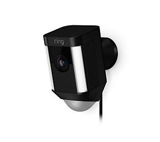 Ring Spotlight Cam, Outdoor HD Surveillance Two Way Talk, Wired | QVC