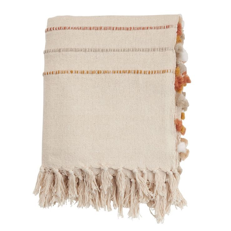Saro Lifestyle Striped Throw Blanket With Tasseled Edges | Target