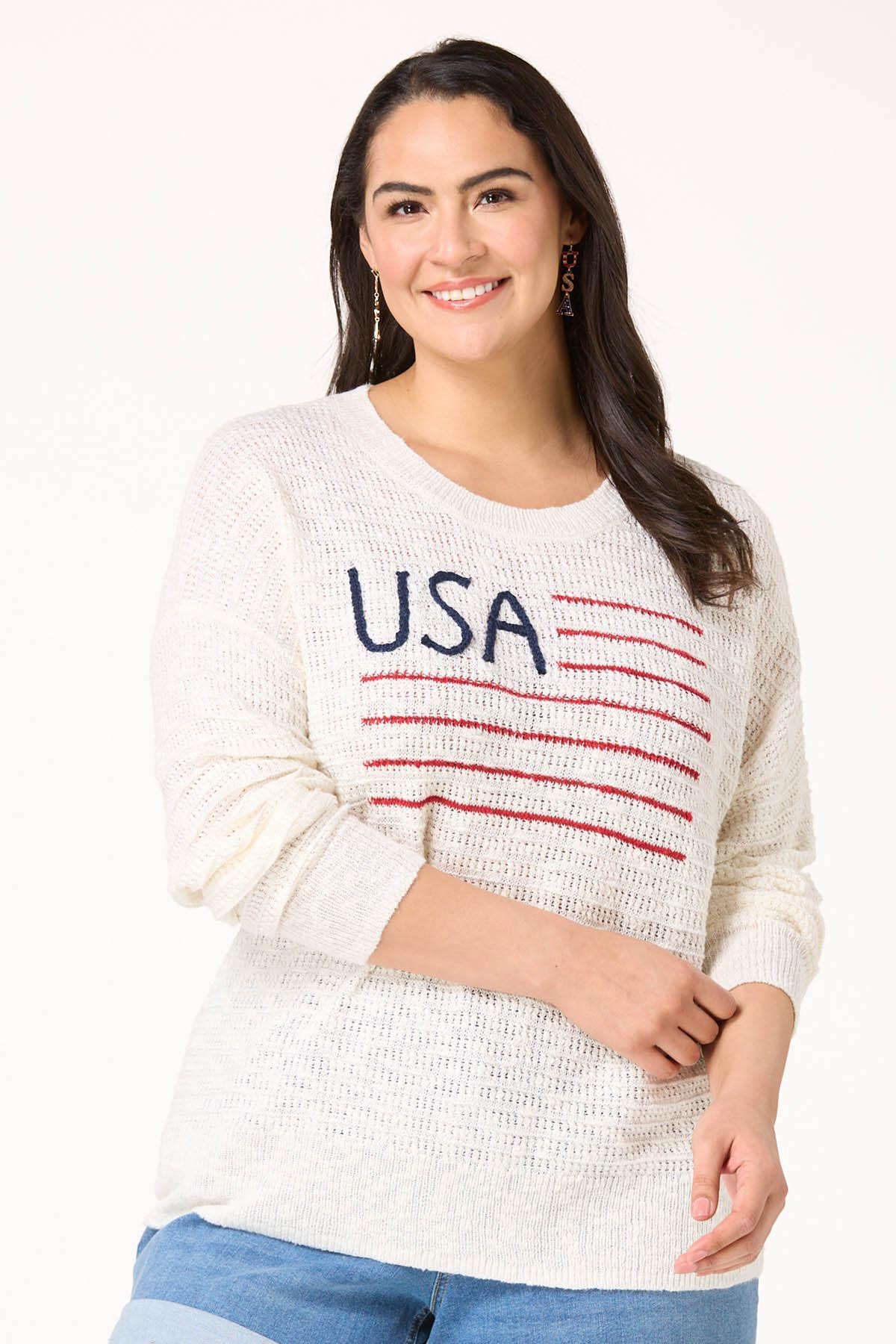 Plus Size Usa Sweater | Cato Fashions