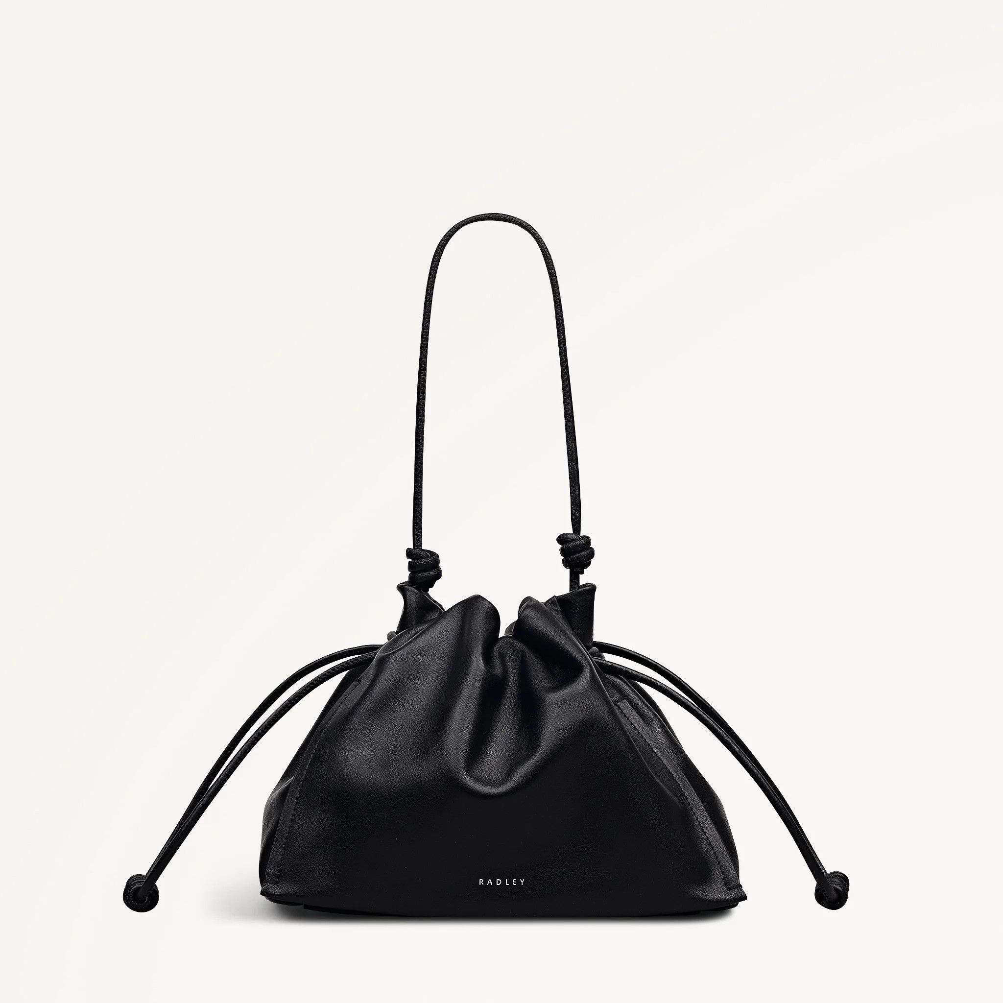 Black Medium Drawstring Cross Body Bag | The Roxburgh SS26 | Radley London | Radley