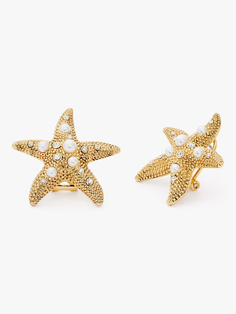 Kate Spade Sea Star Starfish Statement Studs, Gold Multi | Kate Spade (US)