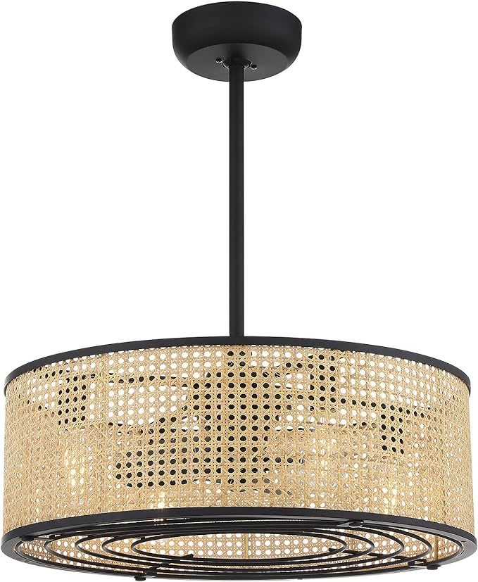 Savoy House 25-FD-1650-89 Astoria 4-Light Fandelier in Matte Black (25" W x 11" H) | Amazon (US)