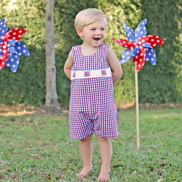 Red and Blue Plaid Jon Jon | Classic Whimsy
