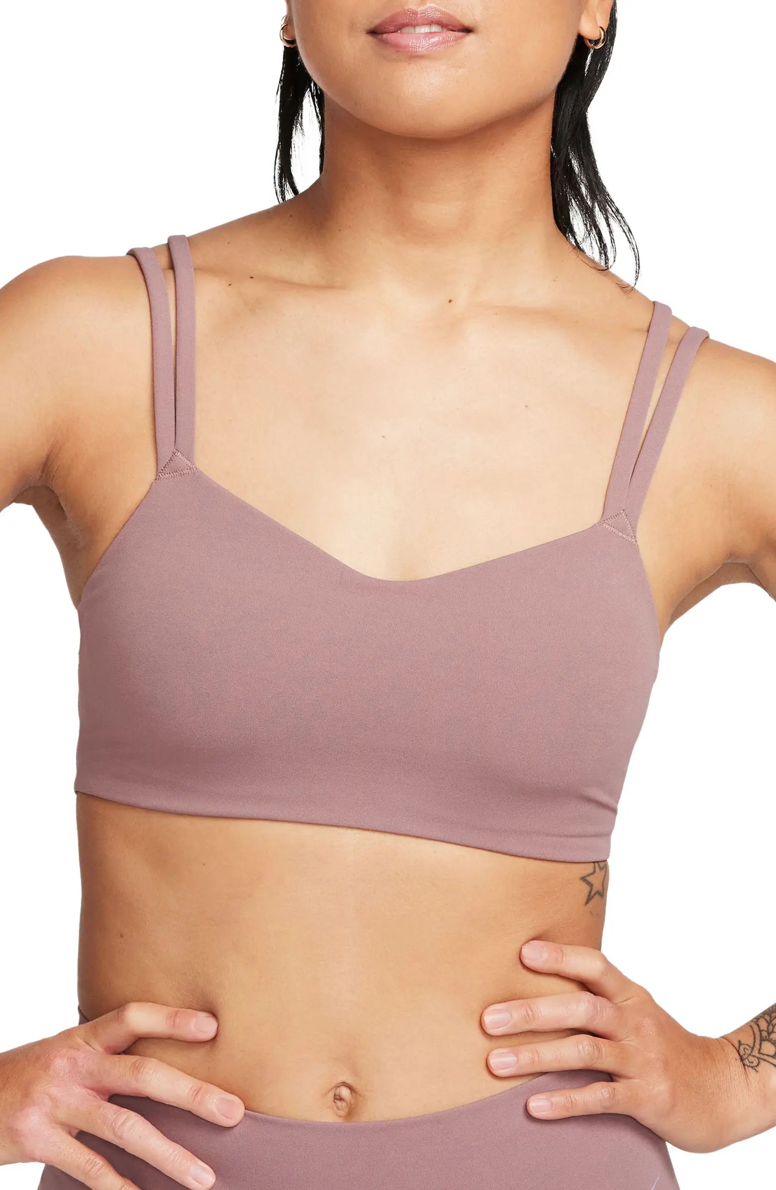 Nike Dri-FIT Alate Trace Sports Bra | Nordstrom | Nordstrom