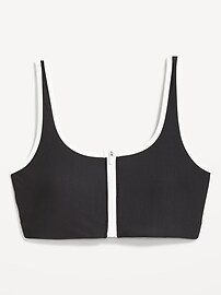 Zip-Front Bikini Swim Top | Old Navy (US)