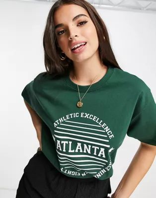 Daisy Street - Ruimvallend T-shirt met Atlanta-print | ASOS (Global)