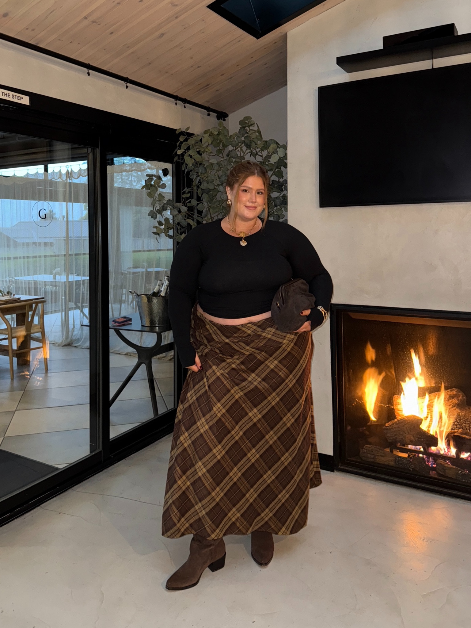 In full fall force!! 24 staycation in Prince Edward county. 

Brown plaid/flannel midi skirt is a size a US18. No stretch, but fit perfectly! (Usually a US 24/26 in pants)

#LTKfall #LTKmidsize #LTKplussize