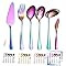 6-Piece Gold Serving Flatware Silverware Set,Stainless Steel Serving Utensil Set,Include Cake Ser... | Amazon (US)