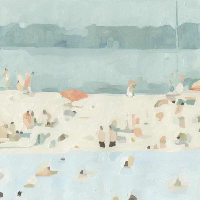 Sea Glass Sandbar II by Emma Scarvey - Wrapped Canvas Painting | Wayfair North America