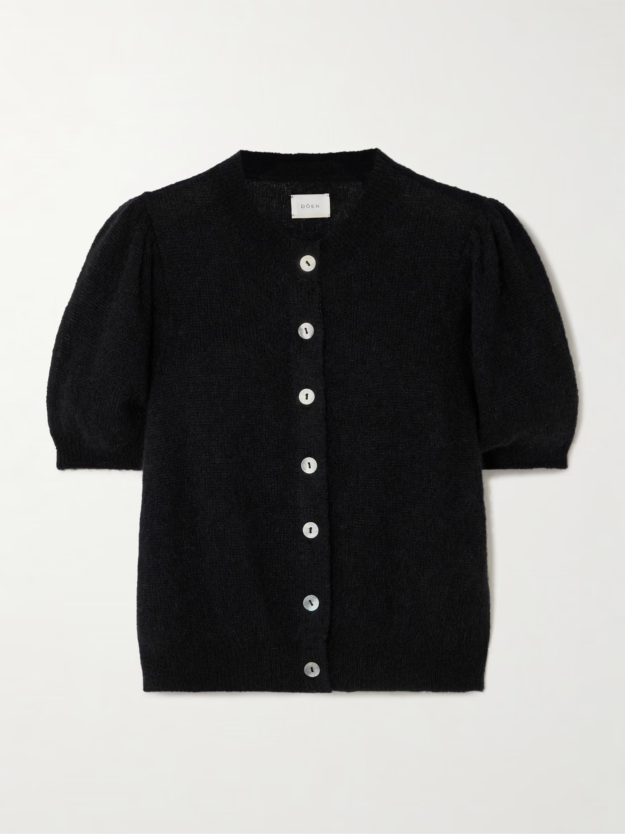 DÔEN - Anisa Alpaca-blend Cardigan - Black | NET-A-PORTER (US)