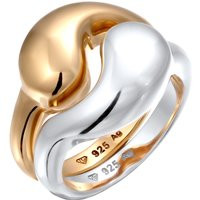 Elli - Set Ying Yang 925 Sterling Silber vergoldet Ringe 1 ct Damen (69.99 € / 1 ct) | Douglas (DE)