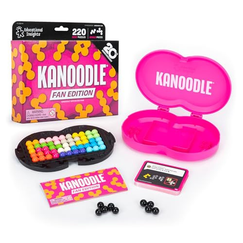 Educational Insights Kanoodle Fan Edition - 20th Anniversary (Magenta) - 3D Puzzles for Kids, Teens, and Adults, Brain Teasers for Kids 8-12, Challenging Logic Puzzles, Single Player Puzzle Toys | Amazon (US)