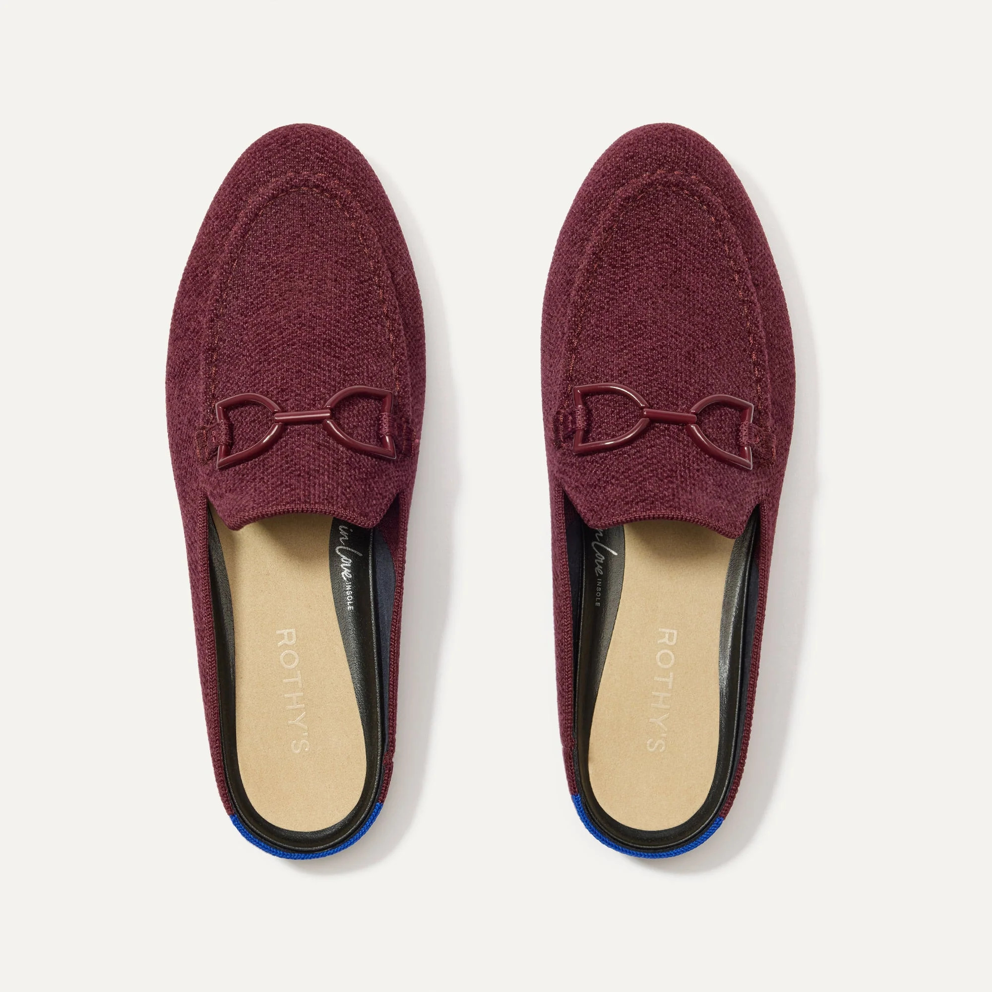 The ReVelvet™ Double Bit Loafer Mule in ReVelvet™ Syrah | Rothy's | Rothy's