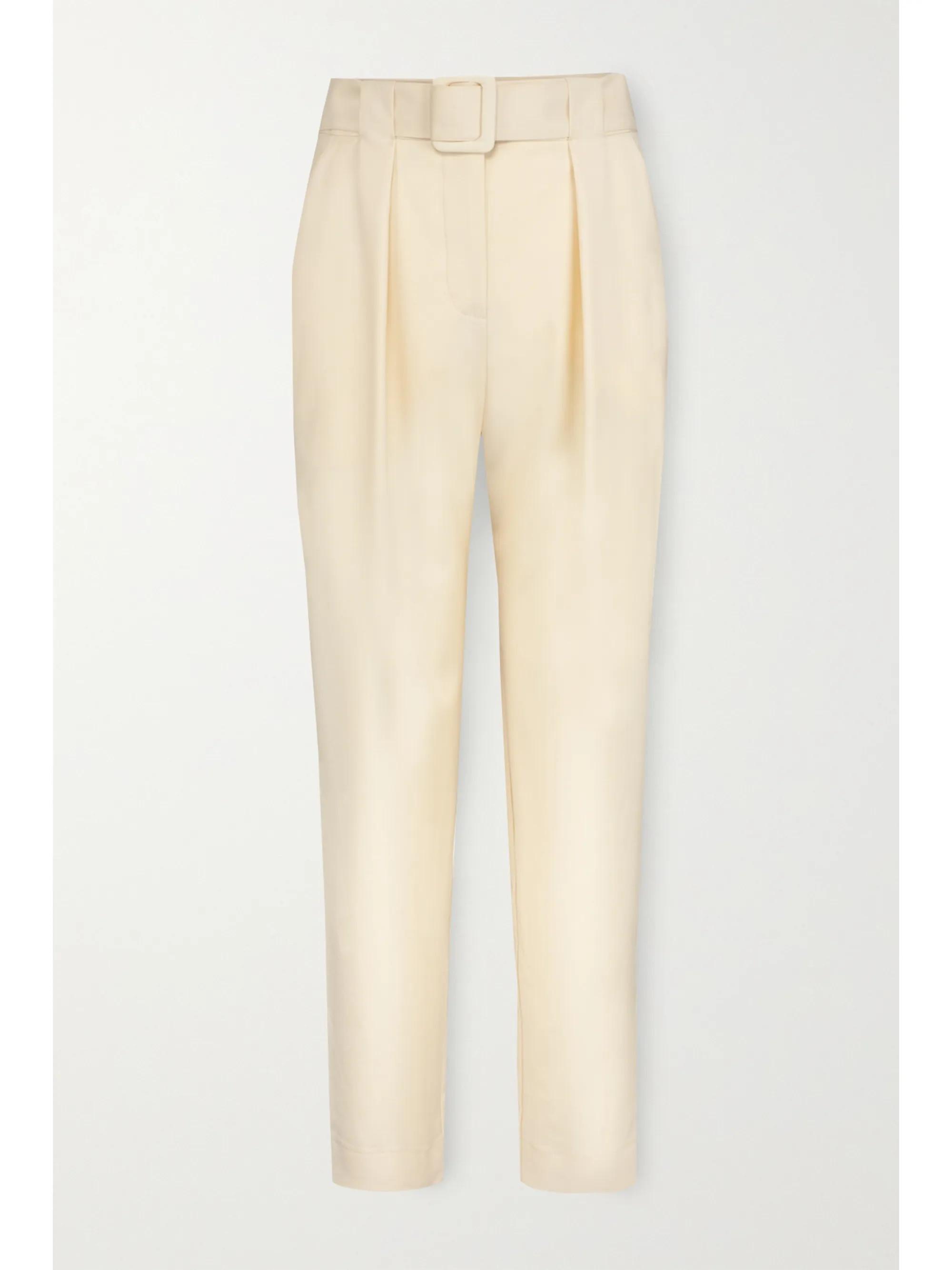 + NET SUSTAIN Pfeiffer belted pleated wool pants | NET-A-PORTER (UK & EU)