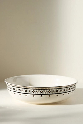 The Bistro Tile Stoneware Serving Bowl | Anthropologie (US)