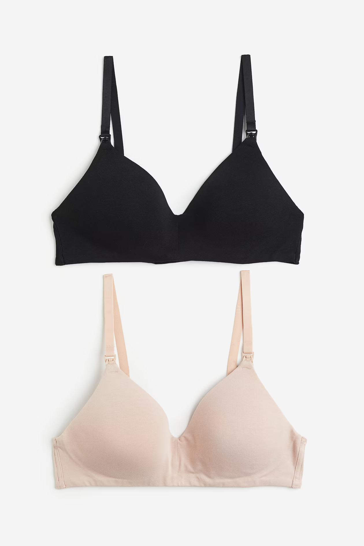 MAMA 2-pack Padded Cotton Nursing Bras | H&M (US + CA)