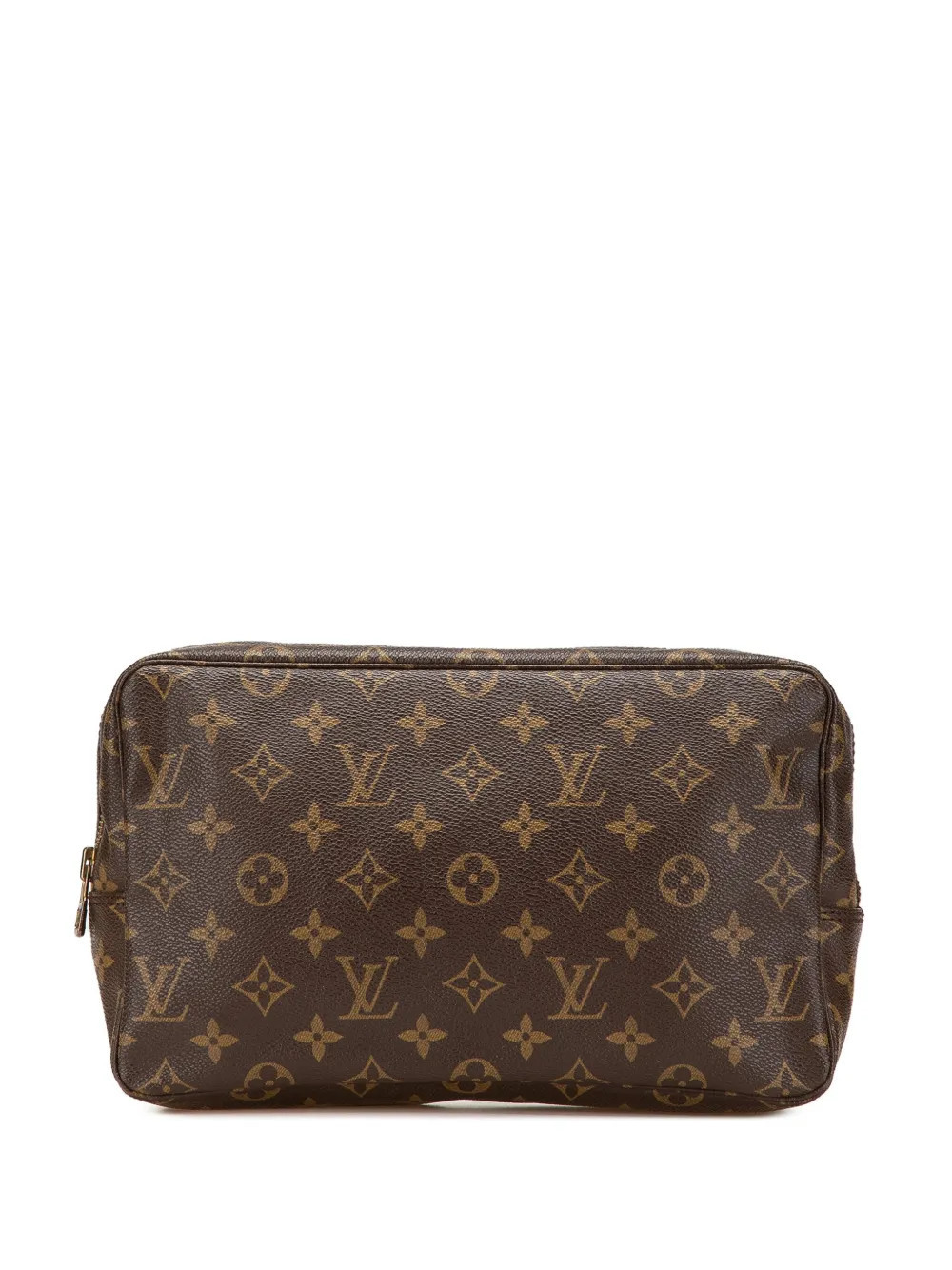 Louis Vuitton Pre-Owned 1986 Monogram Trousse Toilette 28 clutch bag - Brown | Farfetch Global