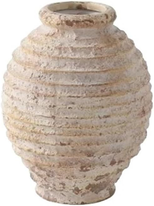 Clay Pottery Vase - Retro Vintage Handmade 21.5CM Room Decoration for Home Decor | Amazon (US)