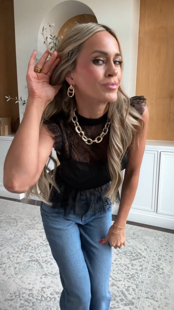 Pretty little statement top that is perfect for a night out or date night outfit!! Looks great with denim or would also be cute with trousers too! 

#datenightoutfit #springoutfitinspo

#LTKgrwm #LTKootd #LTKmomlife