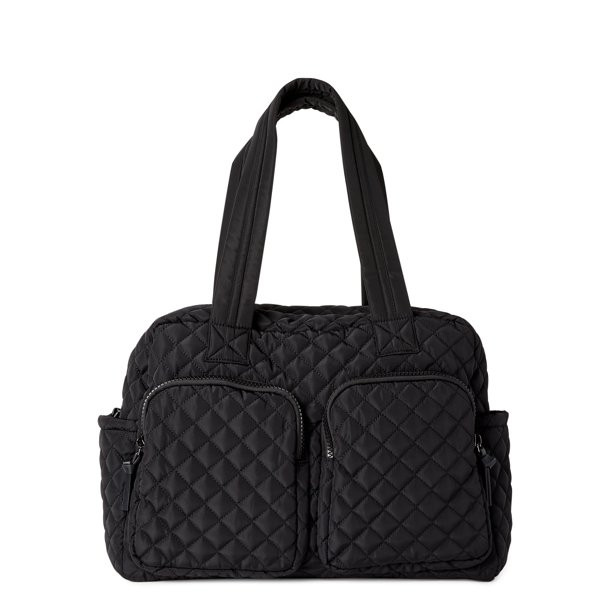 No Boundaries Women's Double Pocket Weekender Black | Walmart (US)