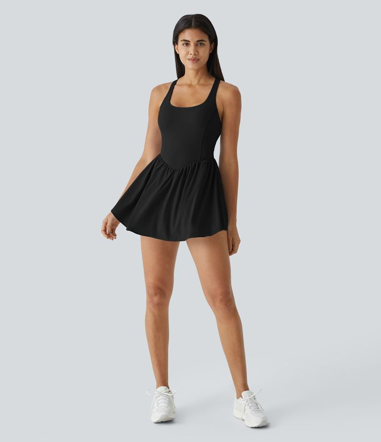 Women’s Breezeful™ Backless Corset 2-in-1 Pocket Mini Quick Dry Flowy Pickleball Active Dress... | HALARA