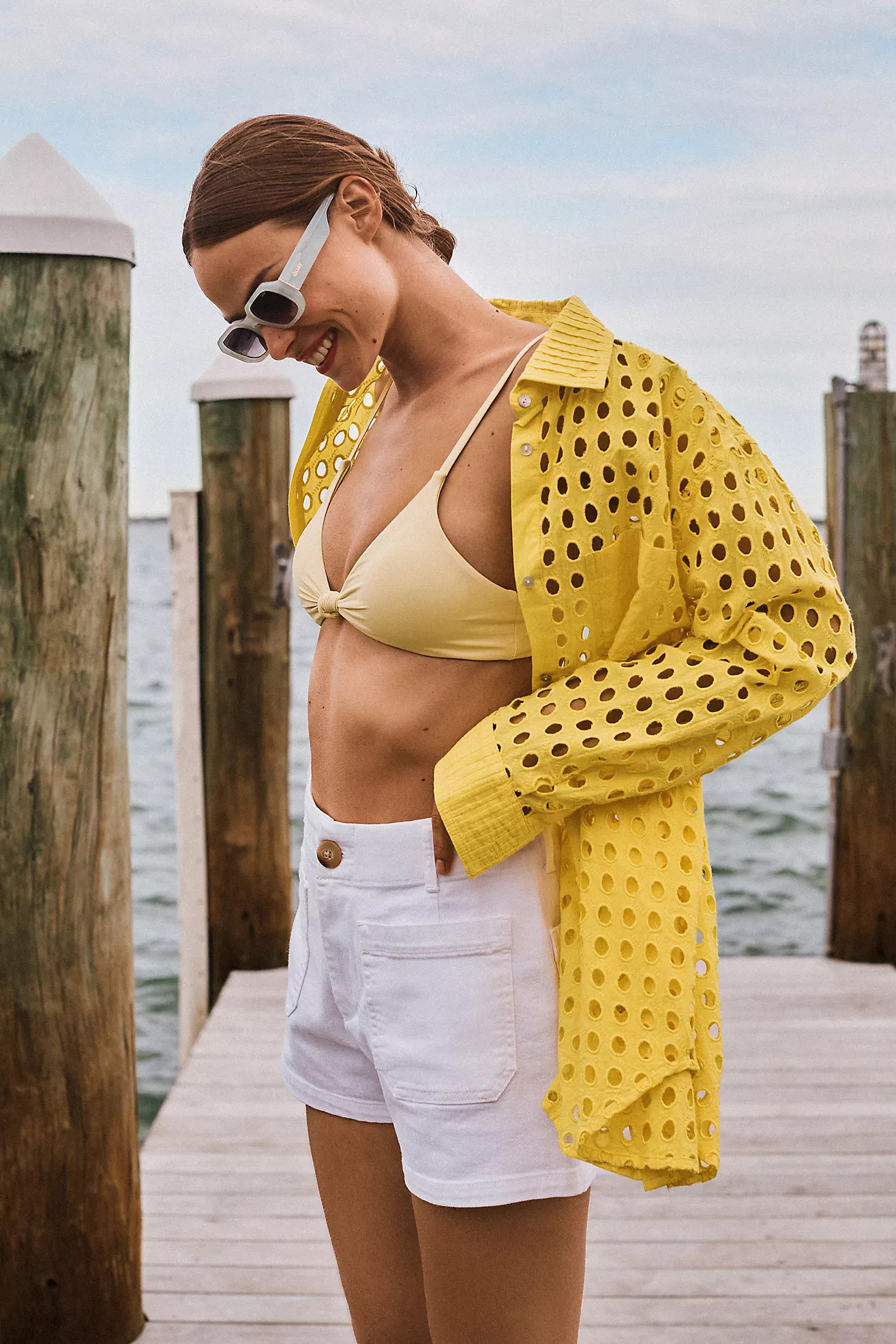 Colette Denim Shorts by Maeve | Anthropologie (US)