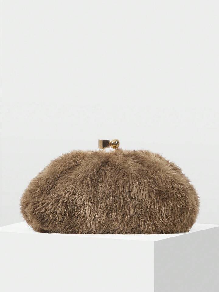 MOTF PREMIUM PLAID KISSLOCK CLUTCH | SHEIN