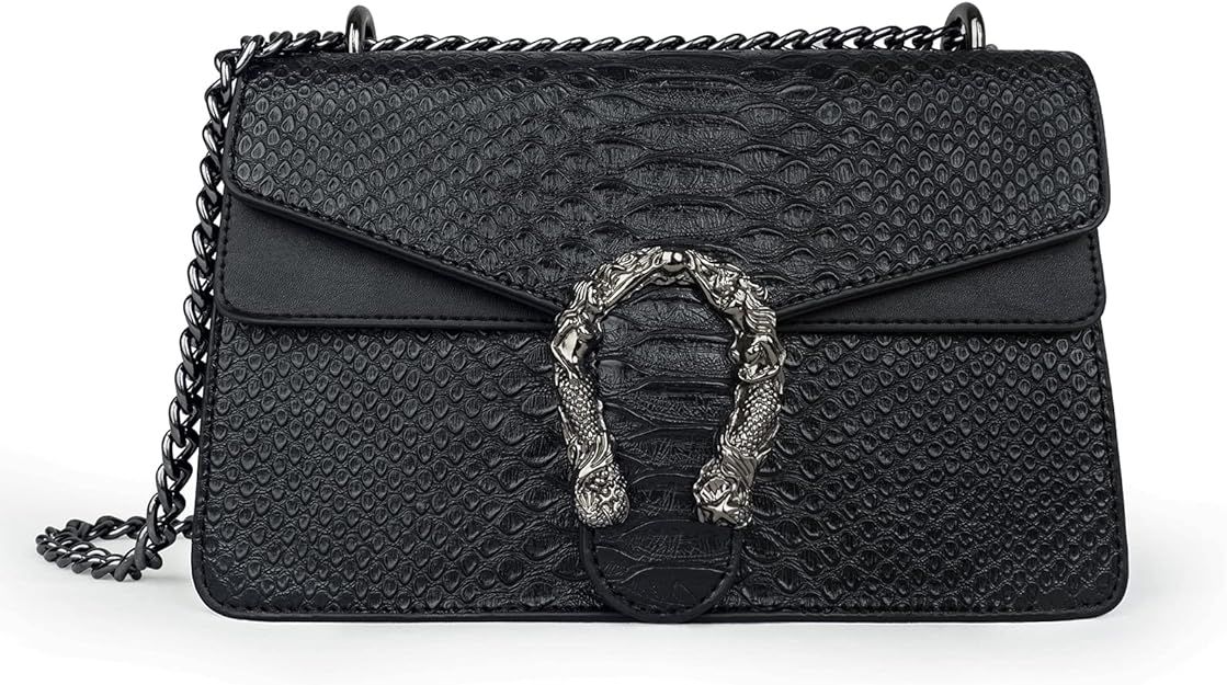 JBB Crossbody Bags For Women Snake Print Clutch Purses Cross Body Evening Handbag Chain Strap Sho... | Amazon (CA)