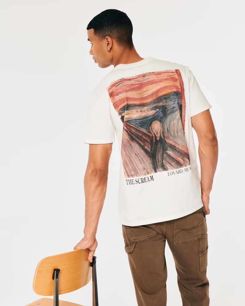 Relaxed Edvard Munch The Scream Graphic Tee | Hollister (US)