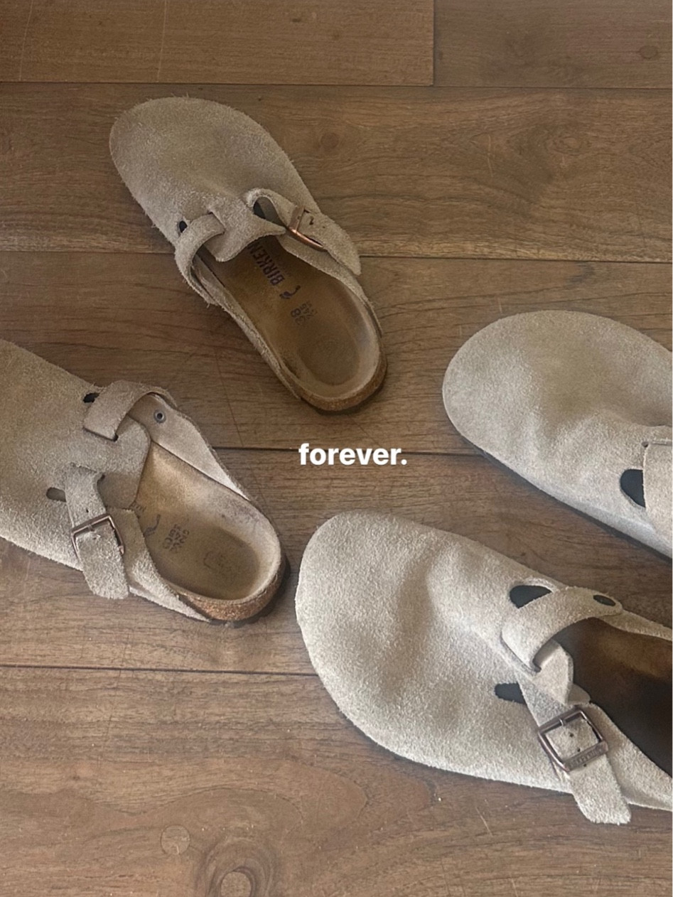 Forever wearing matching Birkenstocks