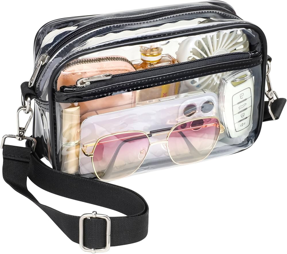 PACKISM Clear Purses for Women Stadium Clear Bag Stadium Approved Crossbody Concerts Bag for Game... | Amazon (US)
