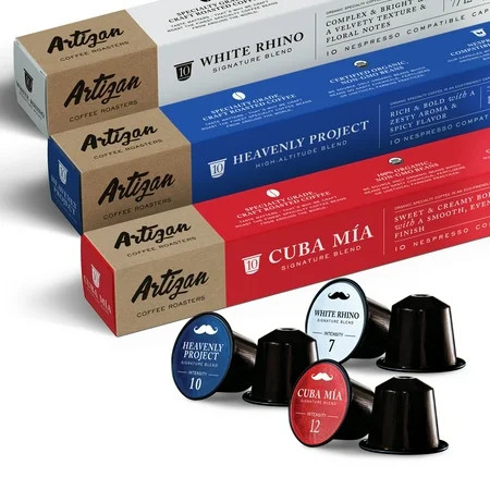 100% USDA Certified Organic Fair Trade Coffee - Nespresso Compatible Capsules - Artizan Coffee Blend | Walmart (US)