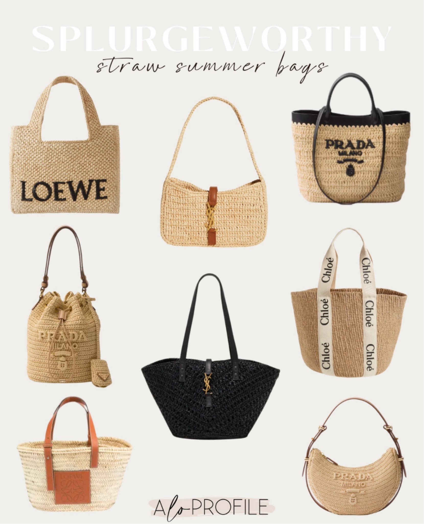 Saint Laurent Le 37 Raffia Bucket … curated on LTK