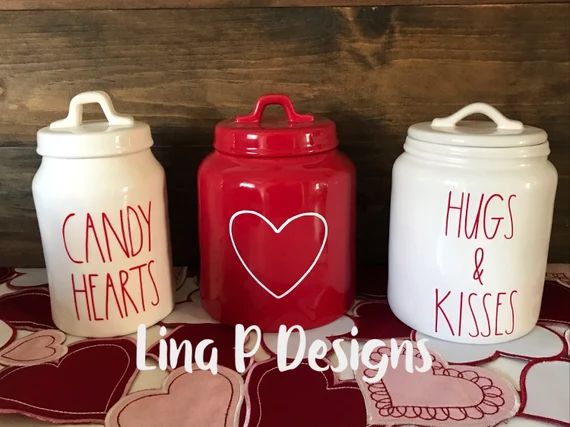 Rae Dunn valentine inspired Farmhouse Happy Valentines Day | Etsy | Etsy (US)