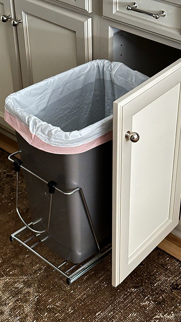 Pull out, hidden trash and recycling bins are a must for me. They're surprisingly easy to install!

#LTKdayinmylife #LTKHome
