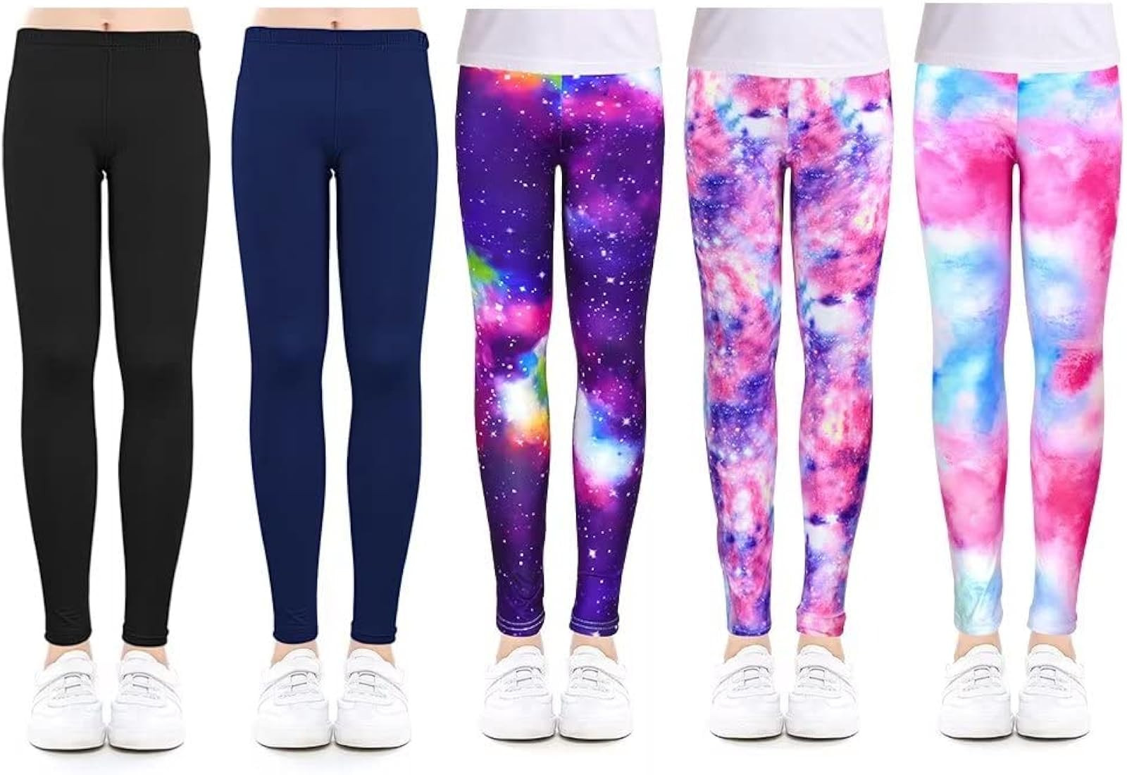 ZukoCert Girls Leggings Multipack Soft Comfortable Pants for Girls in 4-12 Years Girls Athletic L... | Amazon (US)