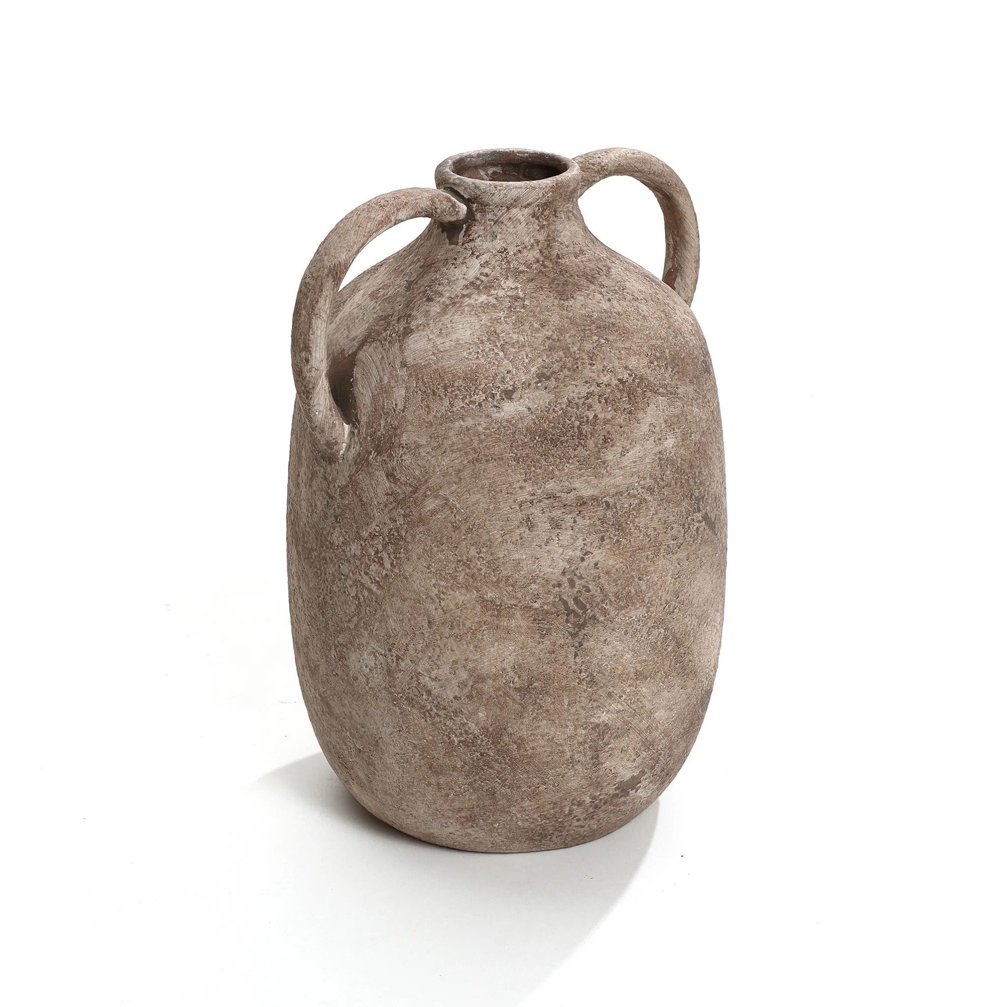 Joss & Main Atoka Marble Brown Ceramic 11.5-Inch Tall Jug Vase with Handles & Reviews | Wayfair | Wayfair North America