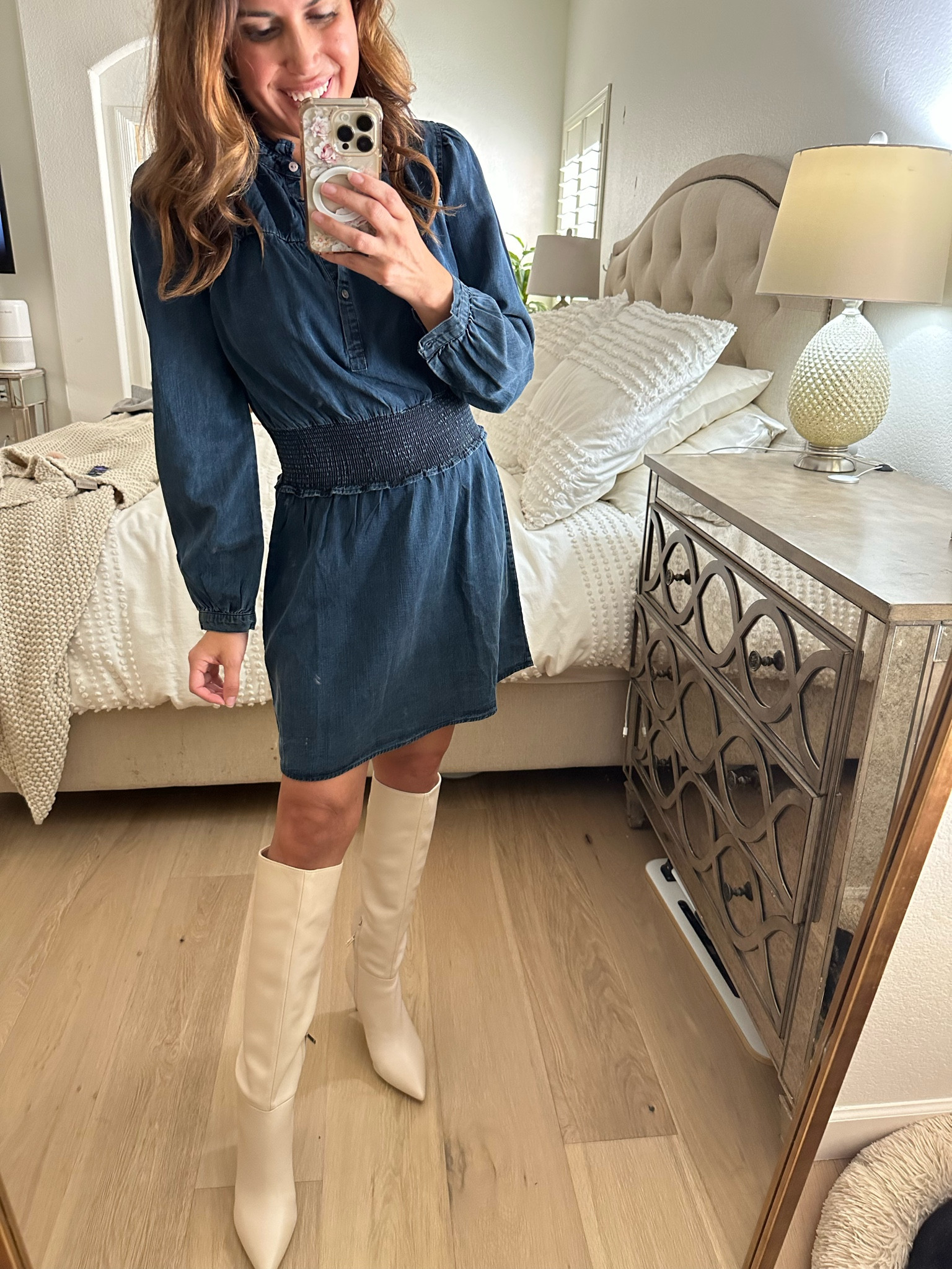 Nordstrom anniversary sale, cute dress, casual dress. Runs large size down! Wearing XXS. Boots, fall dress, boots outfit, weekend outfits, 

#LTKxNSale #LTKsalealert #LTKunder100