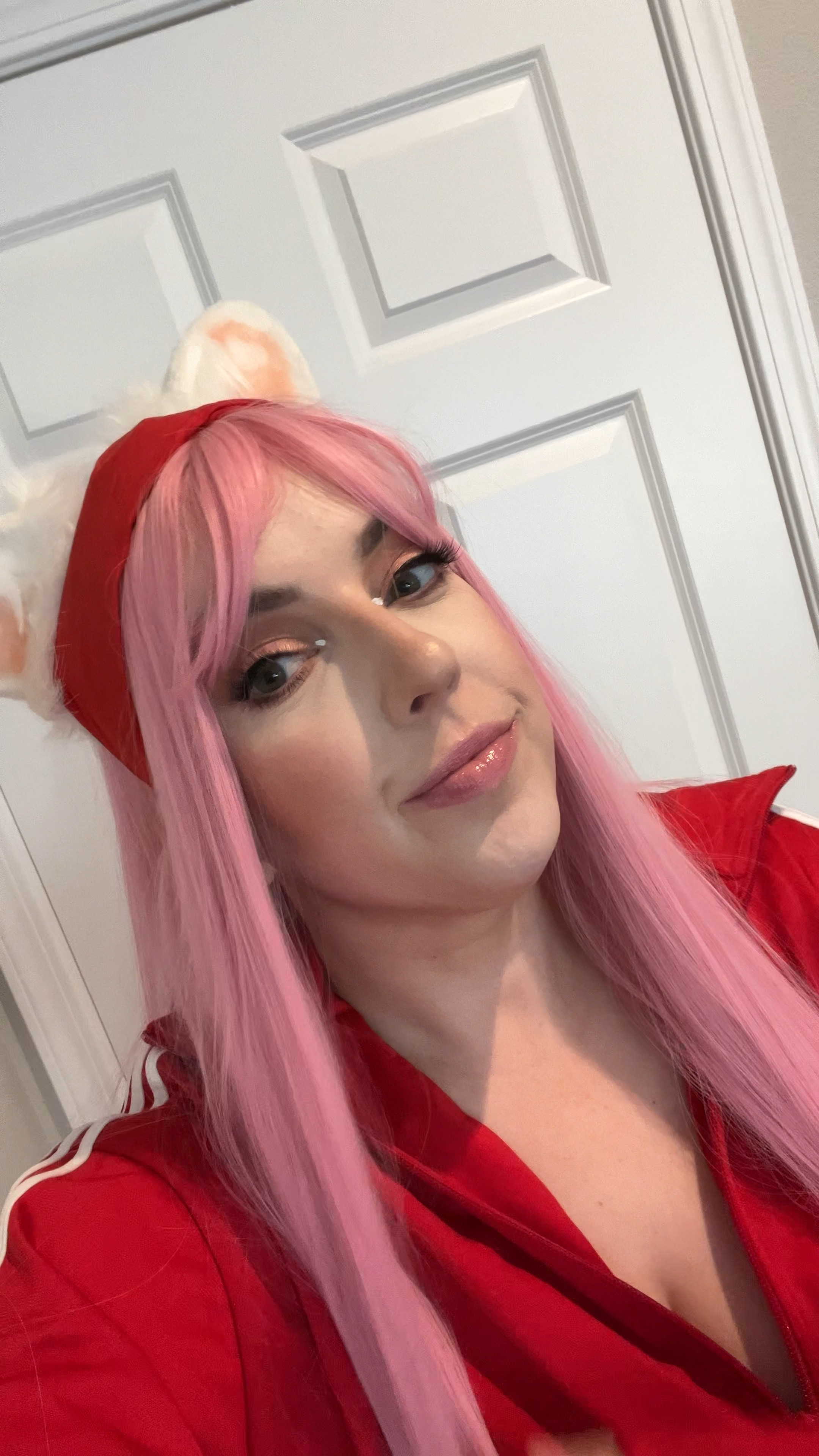 Amy Rose cosplay / pink wig / red adidas track suit / costume / pink eyeshadow / white eyeliner 

#LTKActive #LTKBeauty #LTKMidsize